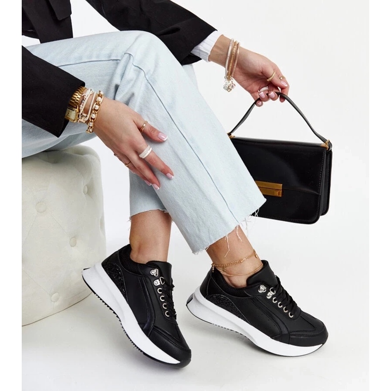 D/GMR Tênis plataforma Taima preto 1