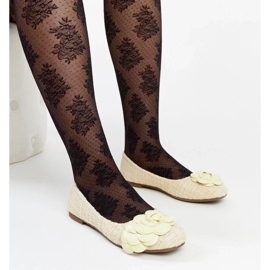 D/GMR Sapatilhas amarelas com flor decorativa Mateja amarelo 1