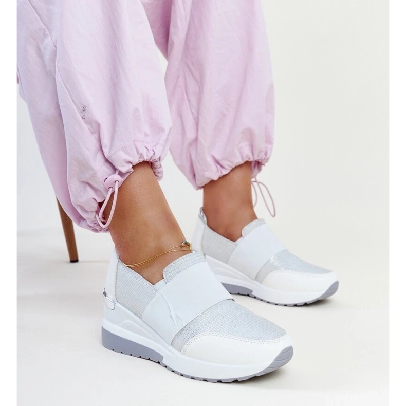 D/GMR Tênis de cunha Kallay branco 1