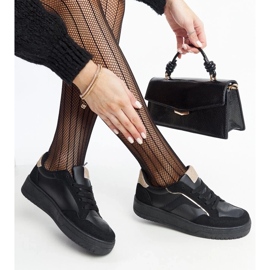 D/GMR Tênis plataforma preto Walda 2