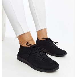 D/GMR Tênis Zahira de tecido preto 1