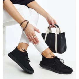 D/GMR Tênis Zahira de tecido preto 2