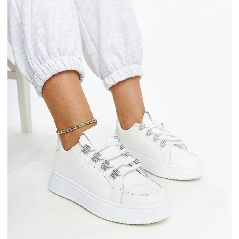 D/GMR Tênis branco com sola grossa Walida 2