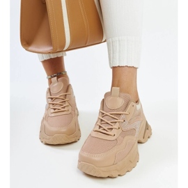 D/GMR Tênis plataforma marrom decorado com zircões Maras castanho 2 D/GMR Tênis plataforma marrom decorado com zircões Maras castanho 2