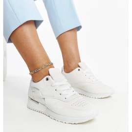 D/GMR Tênis branco de pele de cobra Tasnim 2 D/GMR Tênis branco de pele de cobra Tasnim 2