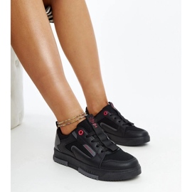 Tênis femininos cinza-cinza-preto Cross Cross Jeans LL2R4012C 1