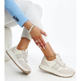 Tênis de couro cinza Nahas 1