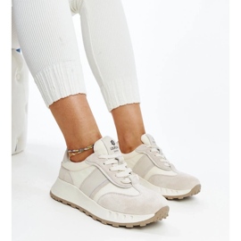 Tênis de couro cinza Nahas 2