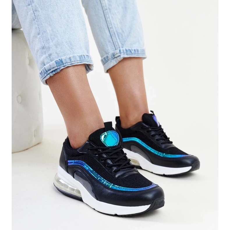 Tênis preto com holograma Jelek 1 Tênis preto com holograma Jelek 1