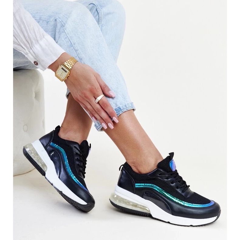 Tênis preto com holograma Jelek 2 Tênis preto com holograma Jelek 2