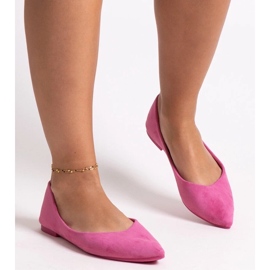 Sapatilhas de balé Mays com bico fino rosa 2