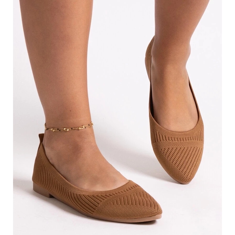 D/CEO Sapatilhas Wendana em tecido caramelo marrom 1