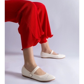 D/CEO Sapatilhas brancas com acabamento fosco, fechadas com fivela Longhola branco 2 D/CEO Sapatilhas brancas com acabamento fosco, fechadas com fivela Longhola branco 2