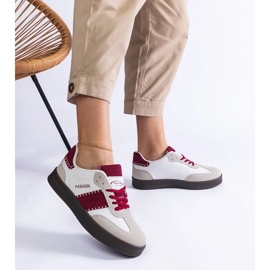 D/CEO Tênis bordô na plataforma de costura de Puente vermelho 2