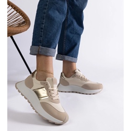 D/CEO Tênis plataforma Cremorna bege 2