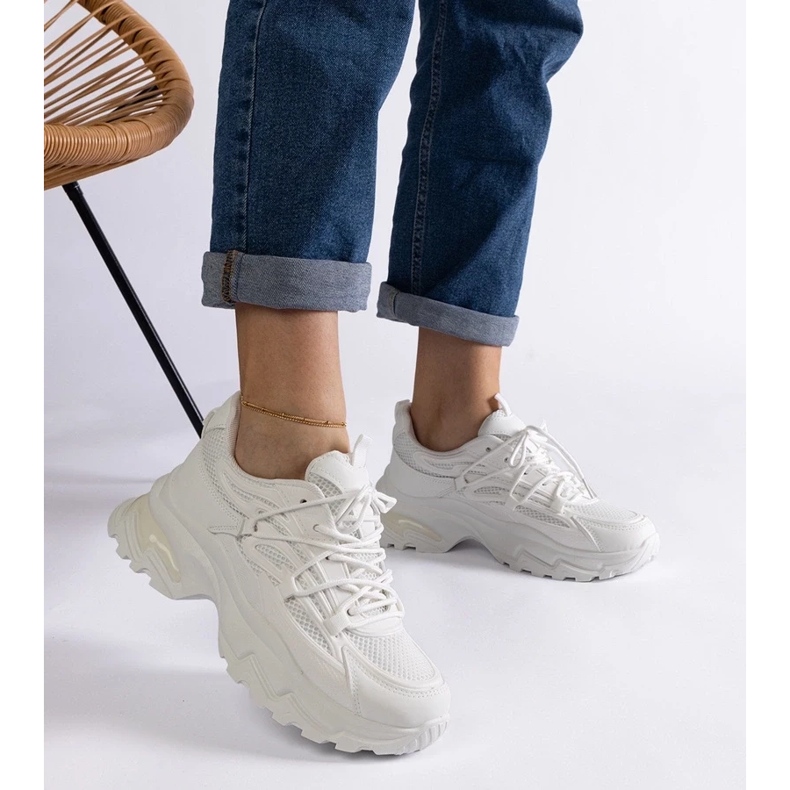 D/CEO Tênis esportivo branco com sola Roxana enorme 2