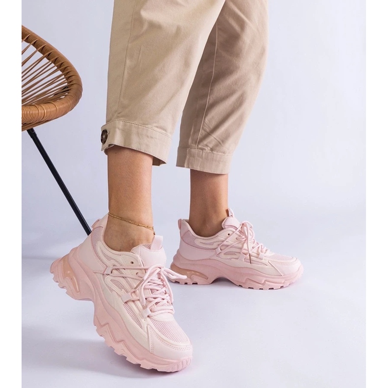 D/CEO Tênis esportivo rosa com sola enorme Roxana 2