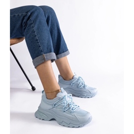 D/CEO Tênis esportivo azul com sola Roxana enorme 1 D/CEO Tênis esportivo azul com sola Roxana enorme 1