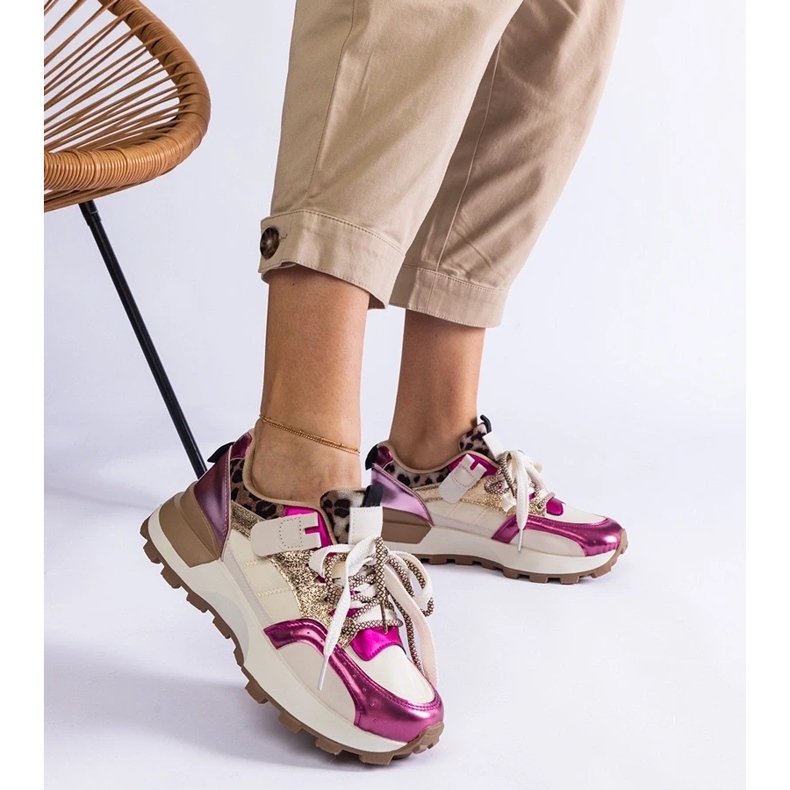 D/CEO Tênis rosa decorado com motivo animal Soria 2