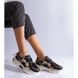 D/CEO Tênis preto decorado com cordão de zircão Valdez 1