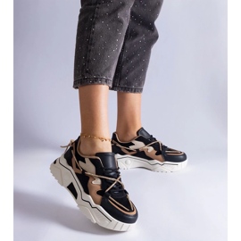 D/CEO Tênis preto decorado com cordão de zircão Valdez 2