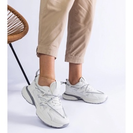 D/CEO Tênis de mulheres brancas na sola enorme da Colunga branco 2