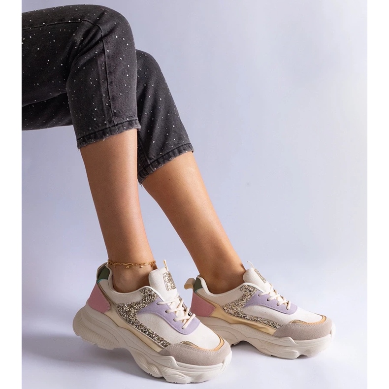 D/CEO Tênis multicolorido com inserções de glitter Clorinda 2