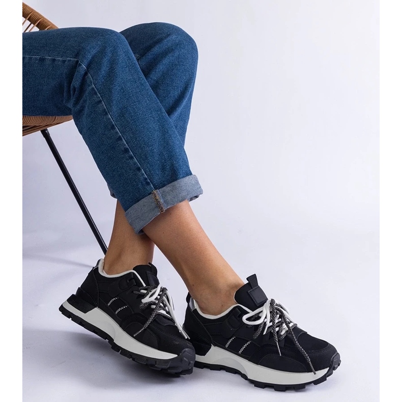 D/CEO Tênis femininos de esportes negros Adali 2