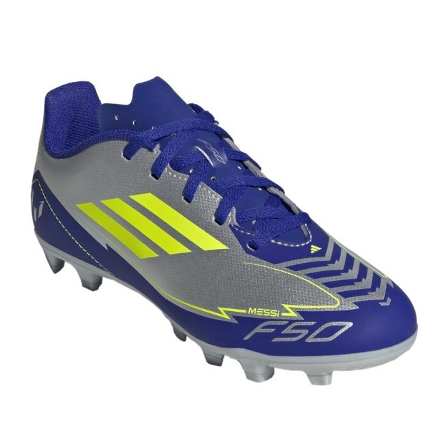 Adidas F50 Club FG/MG Messi IH0926 Sapatos de futebol azul 1