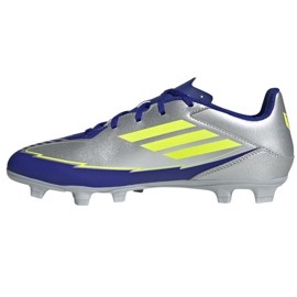 Adidas F50 Club FG/MG IH0916 Sapatos azuis de prata 1