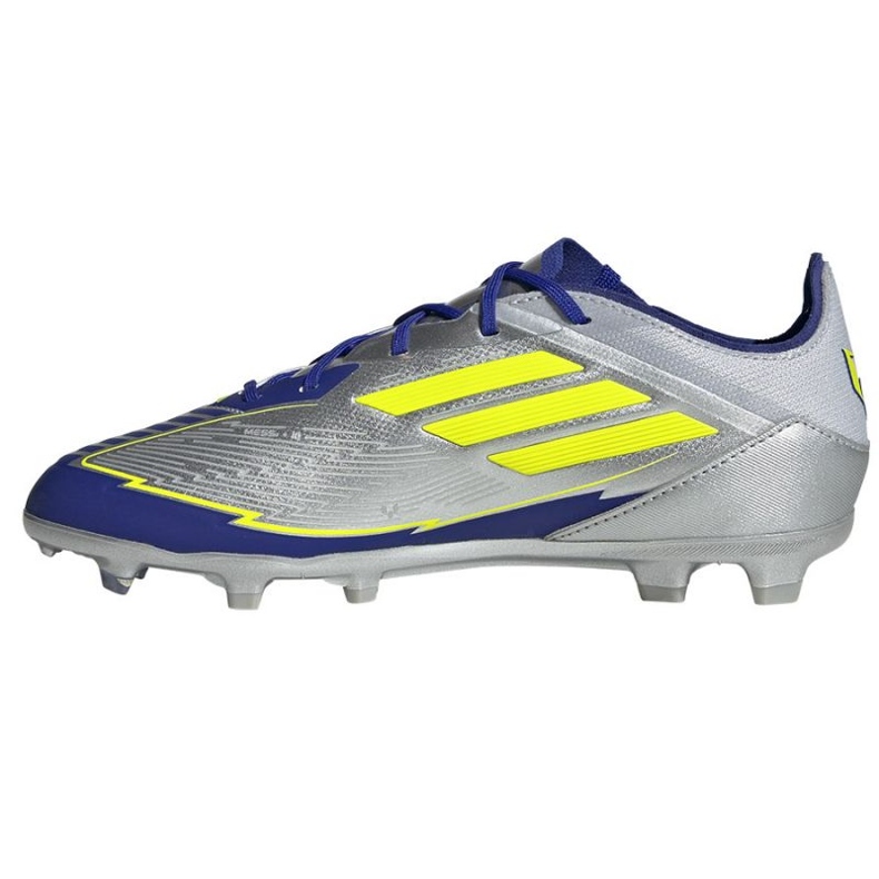 Adidas F50 Elite Messi FG IH0921 Sapatos azuis de prata 1
