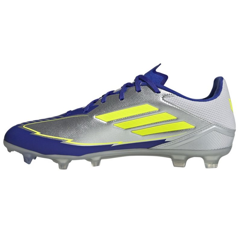 Adidas F50 League FG/MG IH0918 Sapatos azuis de prata 1