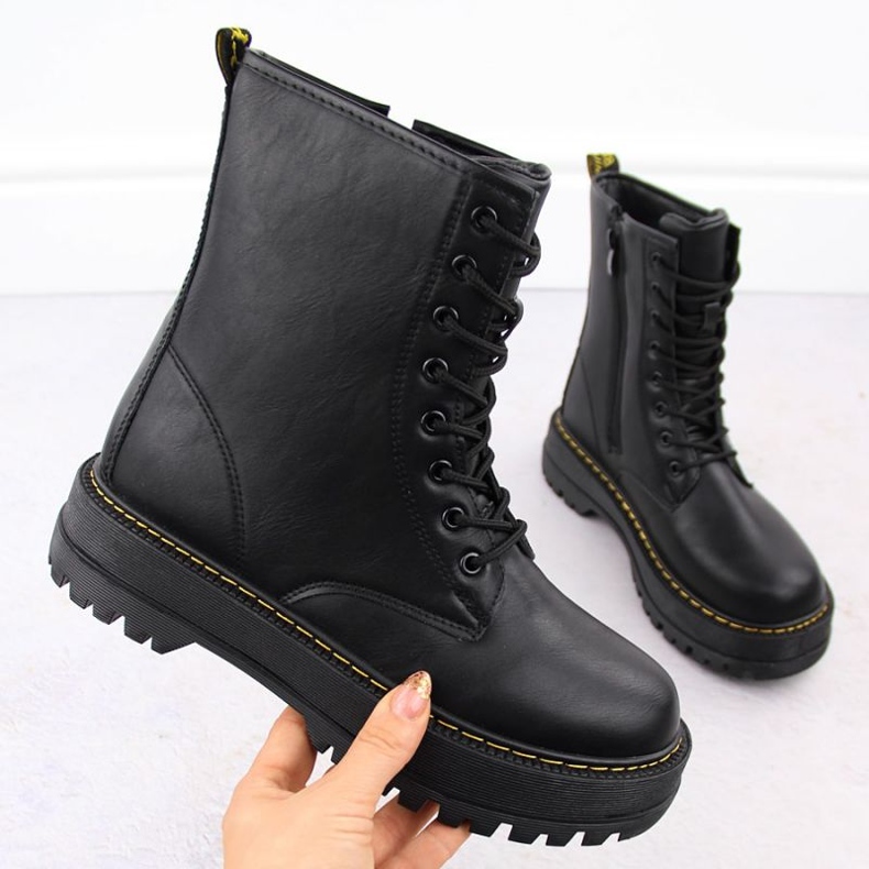 News Notícias femininas EVE455 BOTAS NEGRAS preto 1