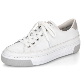 Sapatos esportivos femininos Rieker rkr758 branco 1