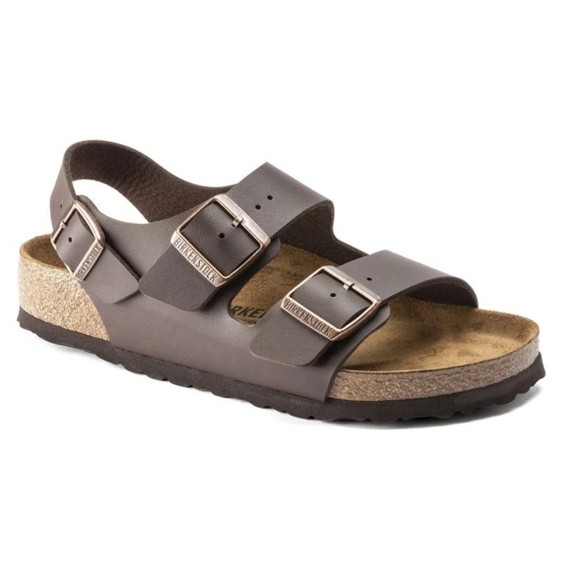 Sandálias masculinas Birkenstock Milano BS 0034701 Brown marrom 1
