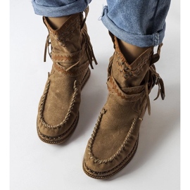 D/CEO Botas de cunha castanho escuro, Beausoleil. 2