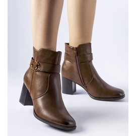 D/CEO Botins com isolamento marrom da Muscoline 1