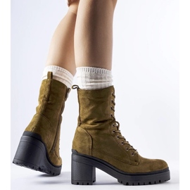 D/CEO Botas isoladas verdes com salto baixo da Cotti 2