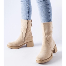 D/CEO Botins de camurça ecológica bege, Agordino 1