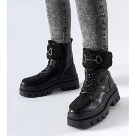 D/CEO Botas de trabalho pretas com isolamento e fivela Highland preto 1 D/CEO Botas de trabalho pretas com isolamento e fivela Highland preto 1