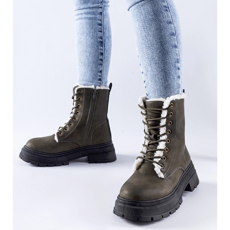 D/CEO Botas isoladas verdes da Tadasuni 1