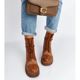 D/CEO Botas Waldeck transparentes marrons marrom 2