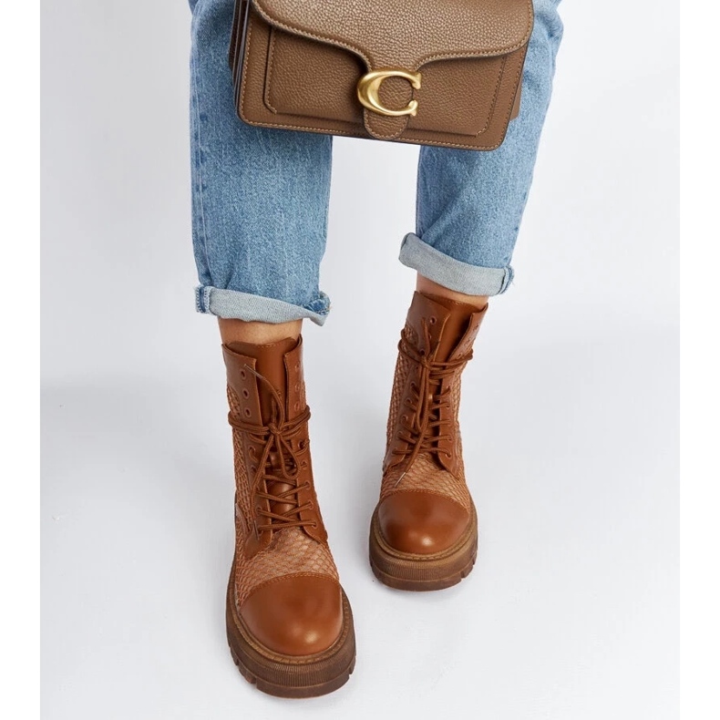 D/CEO Botas Waldeck transparentes marrons marrom 2