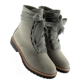 Cinza Botas com cadarço 8308 Cinza 2
