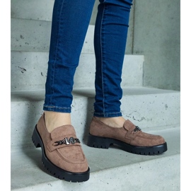 D/CEO Mocassins de camurça marrom Vinceza 2