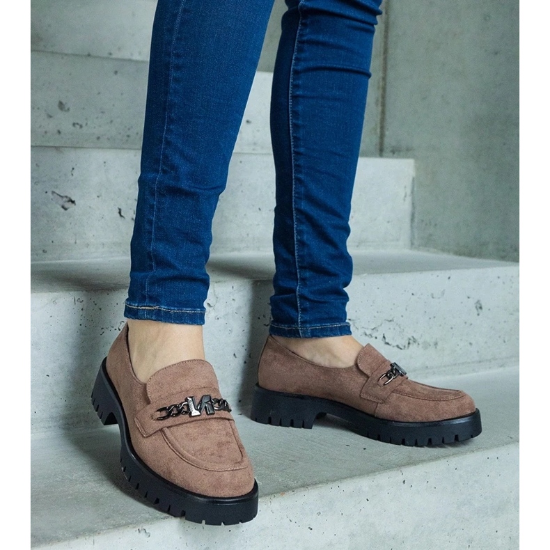 D/CEO Mocassins de camurça marrom Vinceza 2