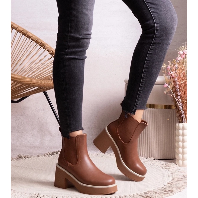 D/CEO Botins castanhos da Lidea 1 D/CEO Botins castanhos da Lidea 1