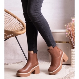 D/CEO Botins castanhos da Lidea marrom 2