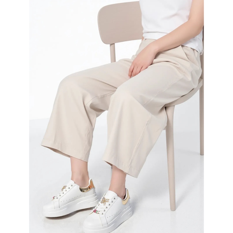 Tênis femininos Azora Gold dourado 2