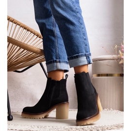 D/CEO Botins pretos com salto alto marcante Nurea 2